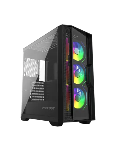 Keep Out XC-500 Glass aRGB USB 3.0 Cristal Templado BlackGlass