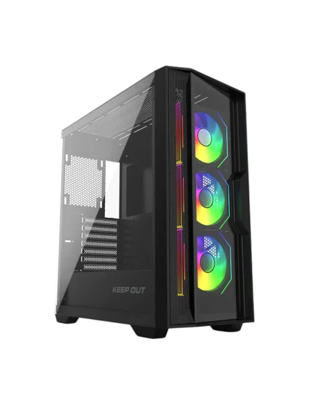 Keep Out XC-500 Glass aRGB USB 3.0 Cristal Templado BlackGlass