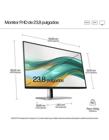 Monitor HP Series 5 Pro 524PF 9D9L6UT