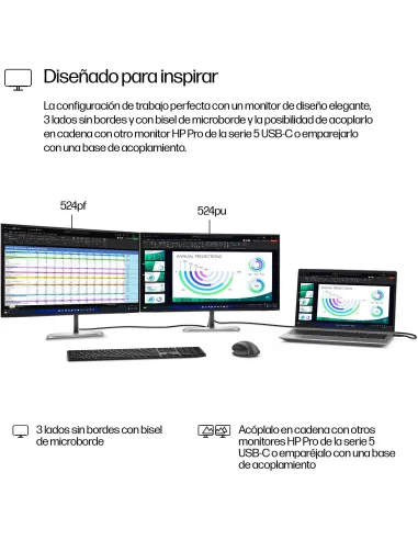 Monitor HP Series 5 Pro 524PF 9D9L6UT