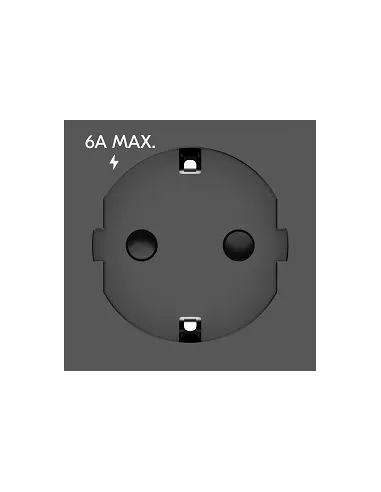 Kramer MP-DE(B) Enchufe Europeo Toma Schuko tipo F Negro