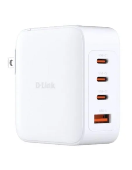 D-Link DCP-101 GaN 100W 3xUSB-C 1xUSB-A Carga Rápida Blanca