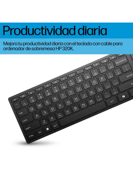 Teclado HP 320K Negro