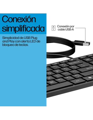 Teclado HP 320K Negro