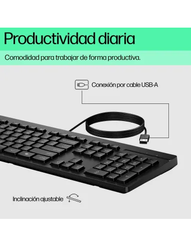 Teclado HP 125 G2 Negro