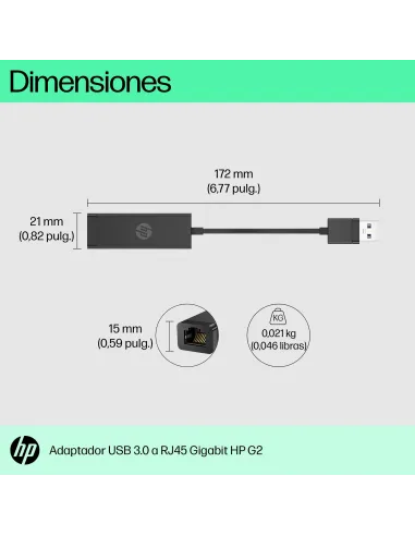 Adaptador USB HP 4Z7Z7AA