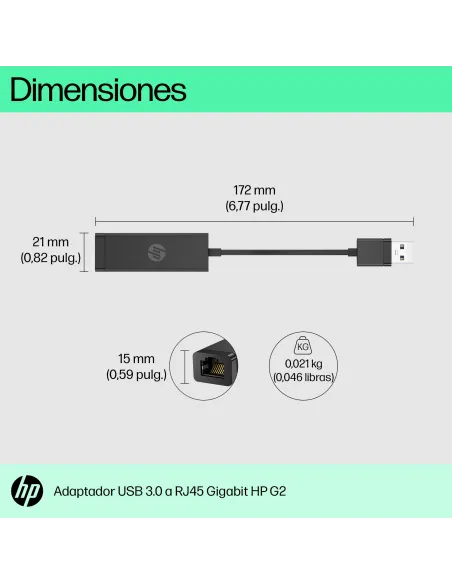 Adaptador USB HP 4Z7Z7AA