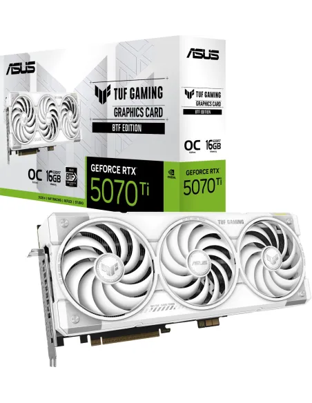 ASUS GeForce RTX 5070 Ti TUF Gaming OC White BTF 16GB DDR7 DLSS4