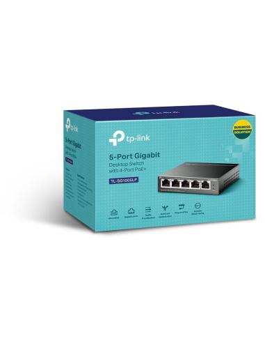 TP-Link TL-SG1005LP Switch PoE L2 5 Puertos Gigabit Ethernet