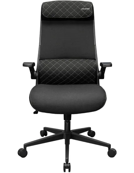 Cougar Stryder Negra Ergonómica Híbrida con Respaldo Inclinable