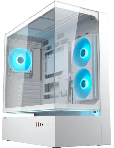 Cougar CFV235 Blanco Torre con Estructura de Ventilación Central Flotante