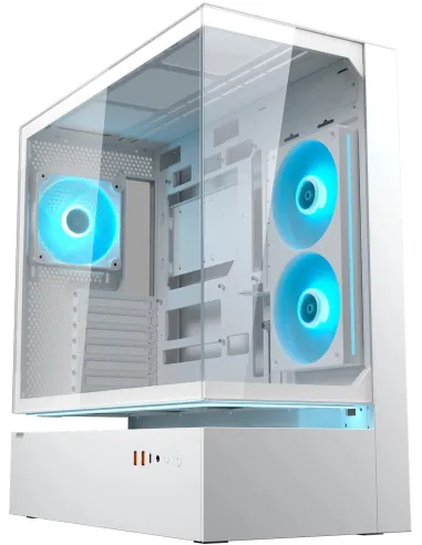 Cougar CFV235 Blanco Torre con Estructura de Ventilación Central Flotante