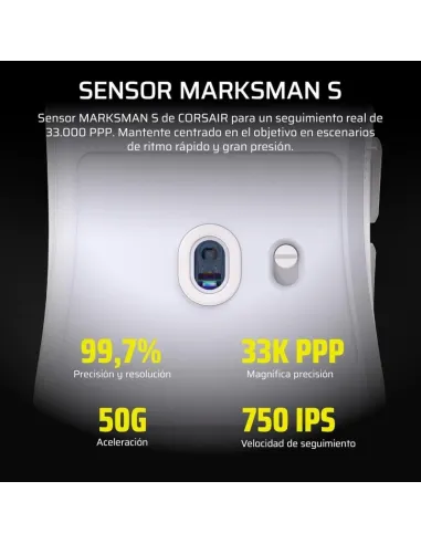 Ratón Gaming Corsair Sabre v2 Pro Ultralight Wireless Blanco