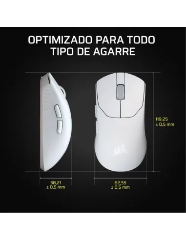 Ratón Gaming Corsair Sabre v2 Pro Ultralight Wireless Blanco