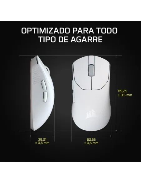 Ratón Gaming Corsair Sabre v2 Pro Ultralight Wireless Blanco