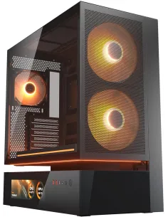Cougar CFV235 Mesh Vision Black Torre ATX Cristal Templado y 2 Ventiladores 160mm