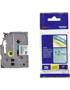 Brother TZE-731 Cinta Laminada Negro/Verde 12 mm-CCICIS0120