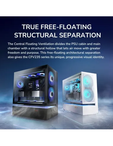 Caja semitorre PC Cougar CFV235 Mesh Negro