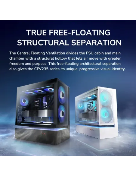 Caja semitorre PC Cougar CFV235 Mesh Negro