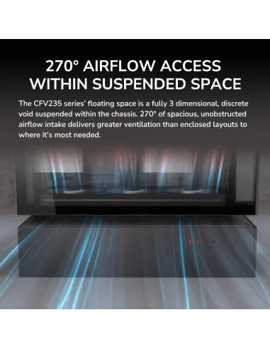 Caja semitorre PC Cougar CFV235 Mesh Negro