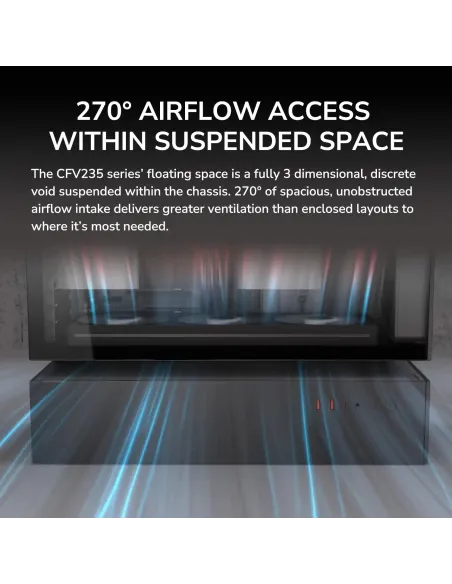 Caja semitorre PC Cougar CFV235 Mesh Negro