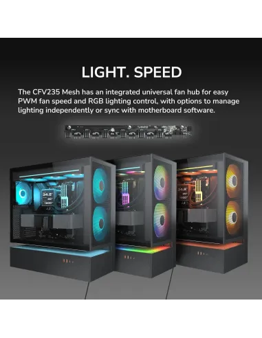 Caja semitorre PC Cougar CFV235 Mesh Negro