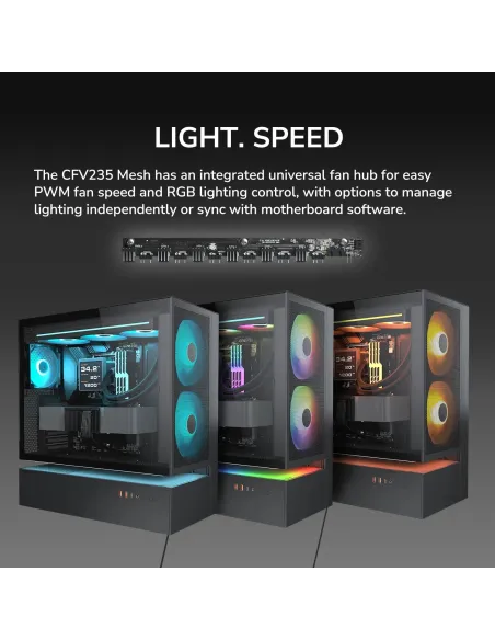 Caja semitorre PC Cougar CFV235 Mesh Negro
