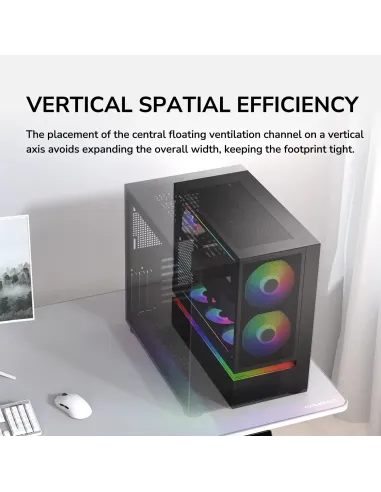 Caja semitorre PC Cougar CFV235 Mesh Negro