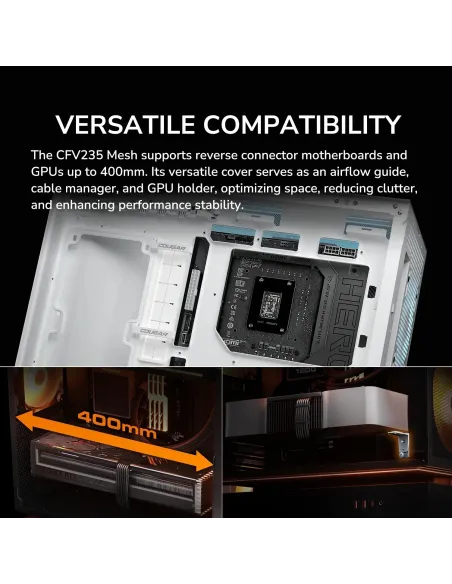 Caja semitorre PC Cougar CFV235 Mesh Negro