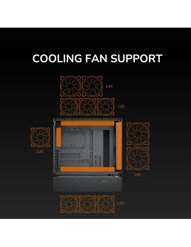 Caja semitorre PC Cougar CFV235 Mesh Negro