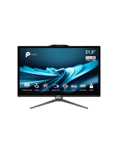 MSI Pro AP222T 14M-618EU Intel Pentium Gold G7400/8GB/128GB/21.5" Táctil W11 Pro Negro