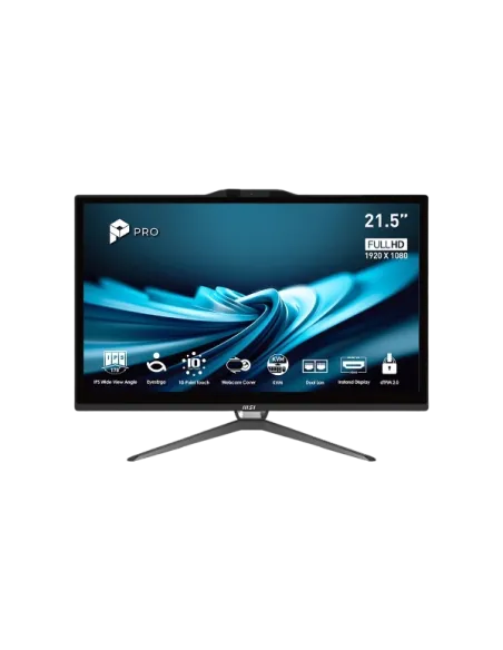 MSI Pro AP222T 14M-618EU Intel Pentium Gold G7400/8GB/128GB/21.5" Táctil W11 Pro Negro