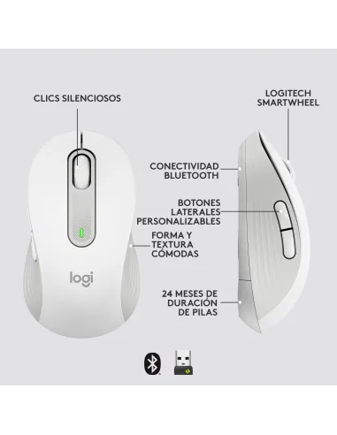 Ratón Logitech Signature M650 Blanco