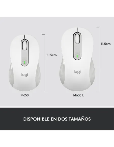 Ratón Logitech Signature M650 Blanco