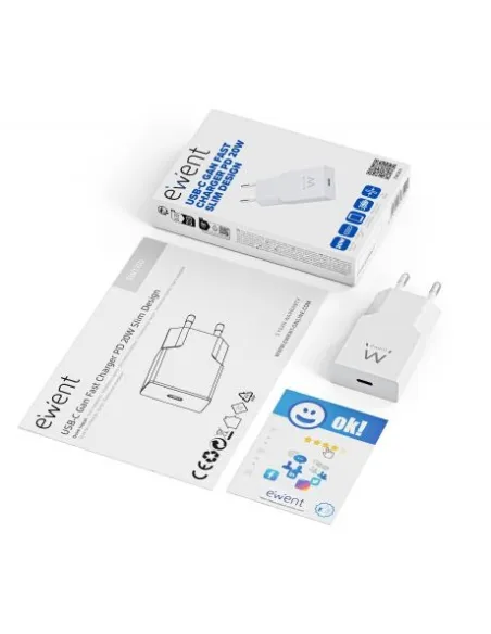 Cargador USB-C 20  Ewent EW1310