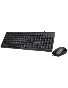 Gigabyte 28751-63006-1CBS Teclado KM6300 QWERTY + Ratón USB Negro-TECL47031