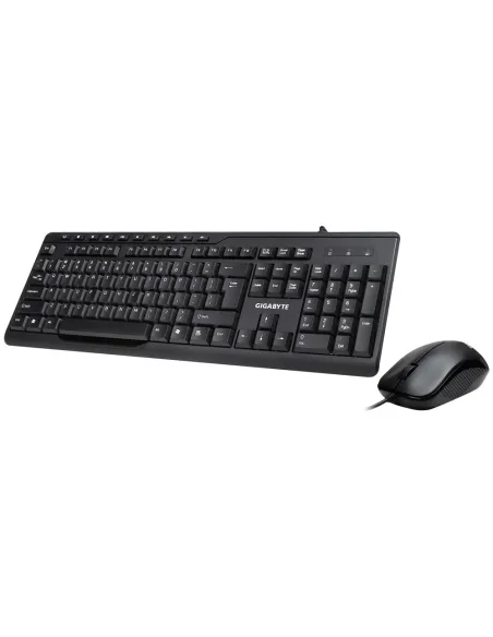 Gigabyte 28751-63006-1CBS Teclado KM6300 QWERTY + Ratón USB Negro