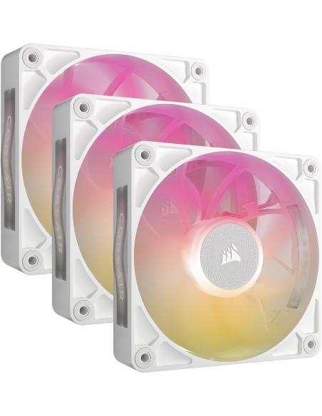 Corsair iCUE LINK RX120 MAX RGB Pack Triple Ventilador Suplementario PWM 120mm Blanco