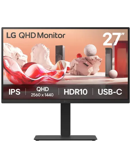 LG 27BA75QB-B.AEU 27" IPS QHD 100Hz HDR Altavoces Altura Ajustable USB-C