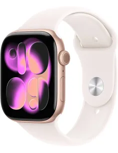 Apple Watch Series 11 GPS + Cellular MFCJ4QL/A 46mm Caja Aluminio Oro Rosa con Correa Deportiva Rosa Rubor(Talla M/L)