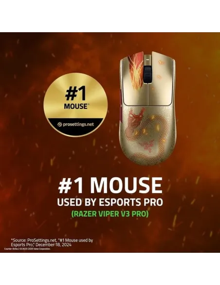 Ratón gaming Razer Viper V3 Pro Counter-Strike 2 Edition