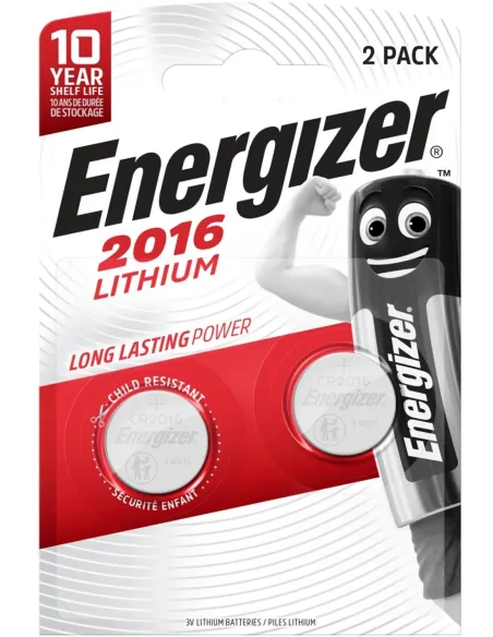Energizer CR2016 2x Pilas Botón