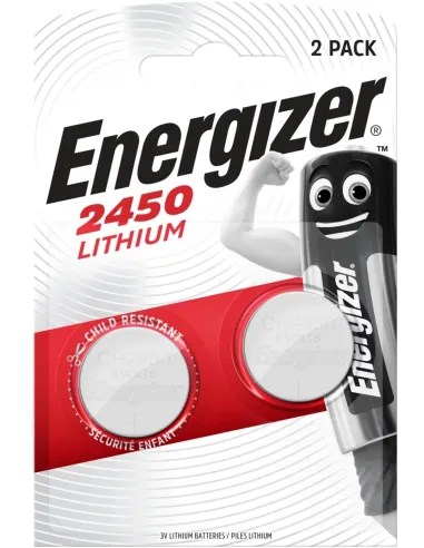 Energizer CR2450 2x Pilas Botón 3V 620mAh