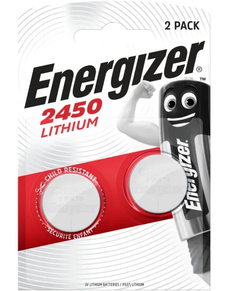 Energizer CR2450 2x Pilas Botón 3V 620mAh
