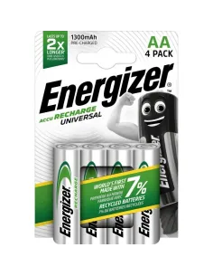 Energizer ACCU Recharge Universal HR6 Blister 4x Pilas Recargables Universal 1300 mAh-1324088