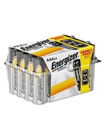 Energizer Alkaline Power LR03 Pack Pilas AAA 24 Unidades