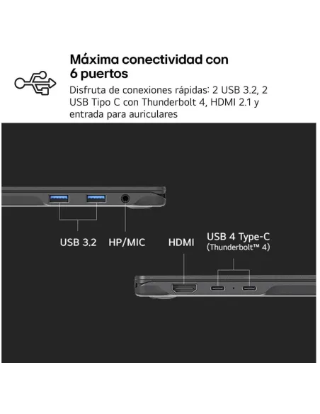 Ordenador Portátil LG Gram 16Z90TL-G.AU88B