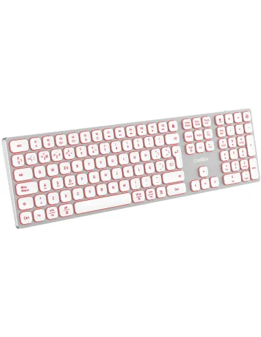 Teclado CoolBox Moonlight Key B431 Blanco Retroiluminado