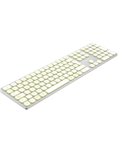 Teclado CoolBox Moonlight Key B431 Blanco Retroiluminado