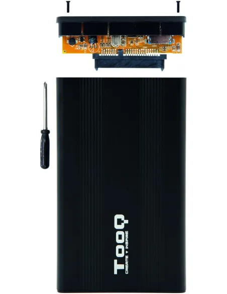 TooQ TQE-2510B Caja Externa 2.5" SATA3 USB-A 2.0 Negro